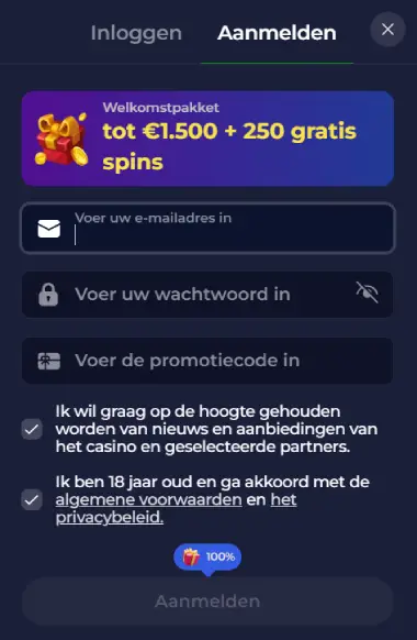 B7 Casino Account opent
